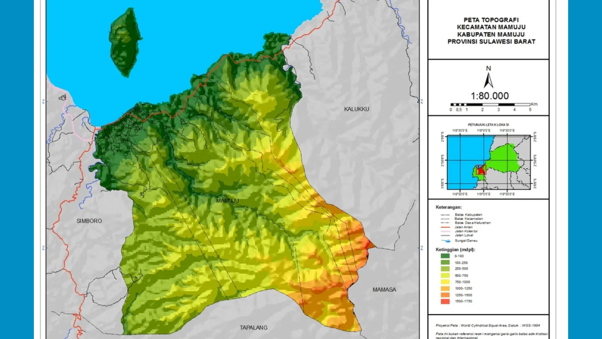 Dowload Peta Kemiringan Lereng